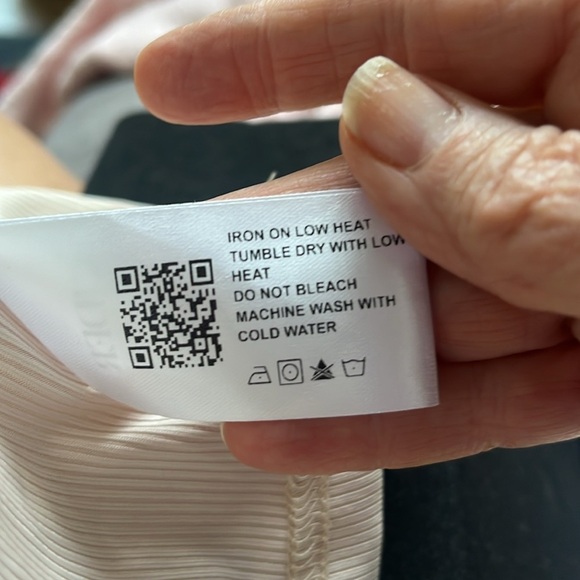 Cider Square Neck Jersey Short Sleeve Curve & Plus Top in Off White Size 1XL - Picture 8 of 8